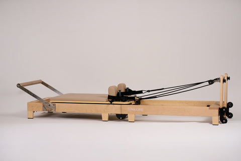 McORE InSpace Natural | Foldable Wood Pilates Reformer