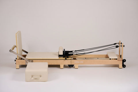 McORE InSpace Natural | Foldable Wood Pilates Reformer