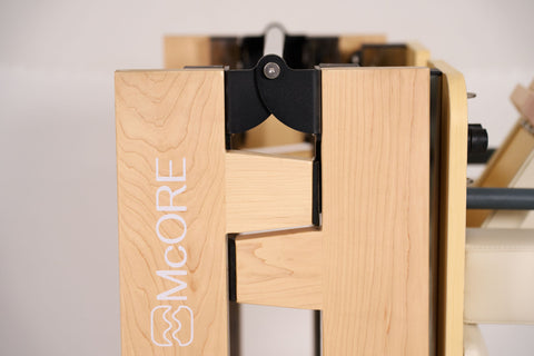 McORE InSpace Natural | Foldable Wood Pilates Reformer