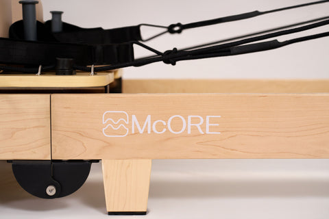 McORE InSpace Natural | Foldable Wood Pilates Reformer